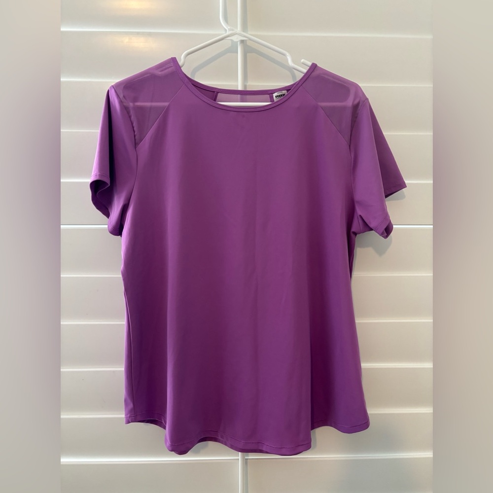 RBX Women's Short Sleeve Top in Vibrant Purple